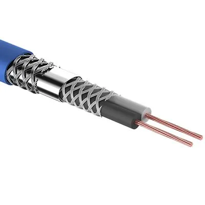 Кабель микрофонный 2х0,25мм², ø 6,8мм, синий, 100м REXANT 01-6028