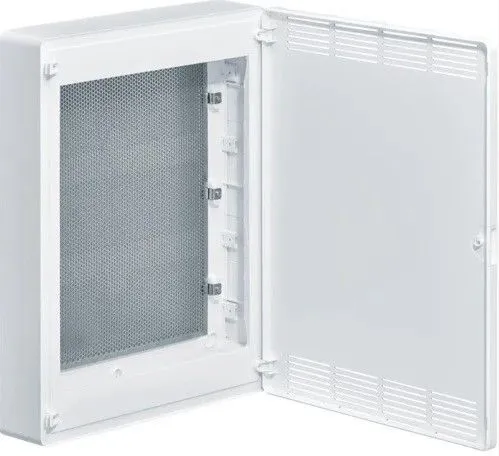 Щит открытой установки Multimedia (500х390х99), IP-40 // Hager - Golf (Белая дверь с перфорацией)