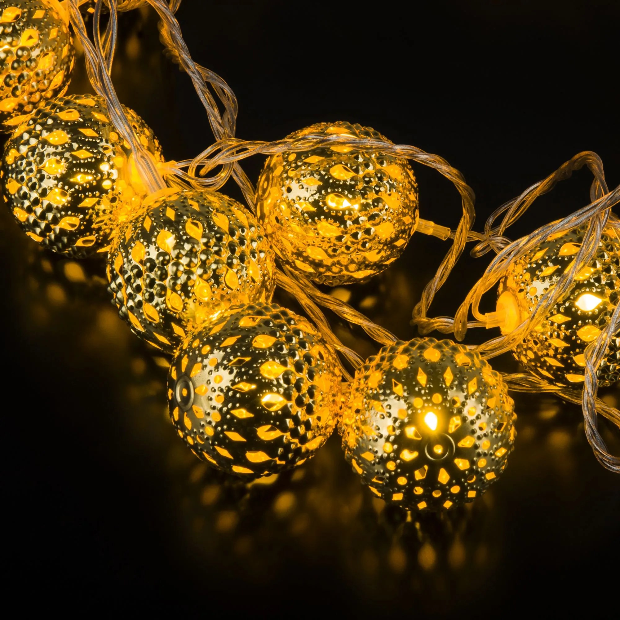 Гирлянда нить  золото/теплый белый с эффектом мерцания 2,8м IP20 400-003 Elektrostandard Eurosvet - Фото 4