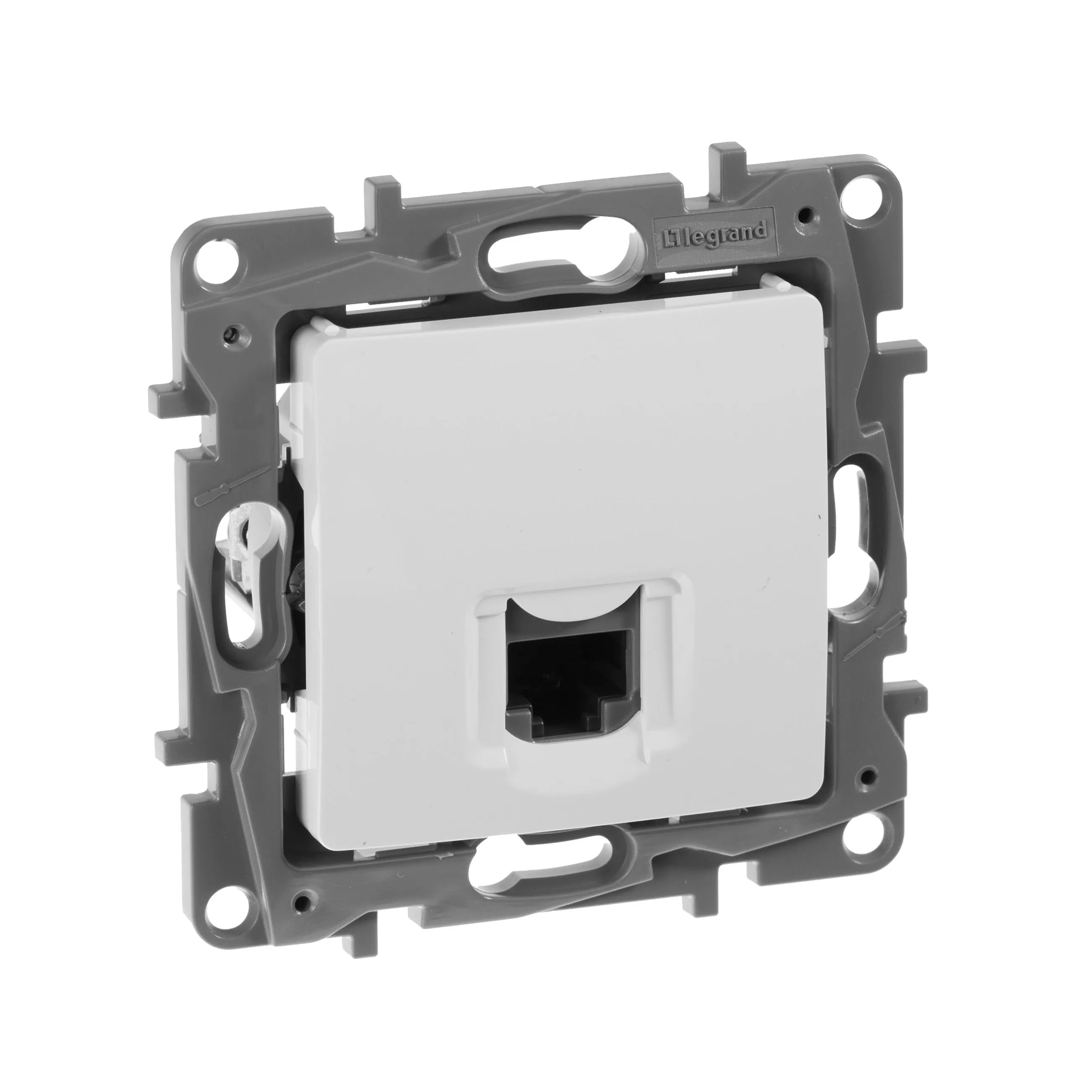 ETIKA Розетка компьютерная RJ45 категория 5Е UTP белый 672241