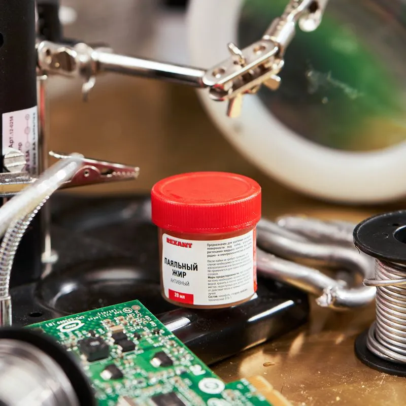 Флюс для пайки, паяльный жир АКТИВНЫЙ, 20мл, банка REXANT - Фото 2