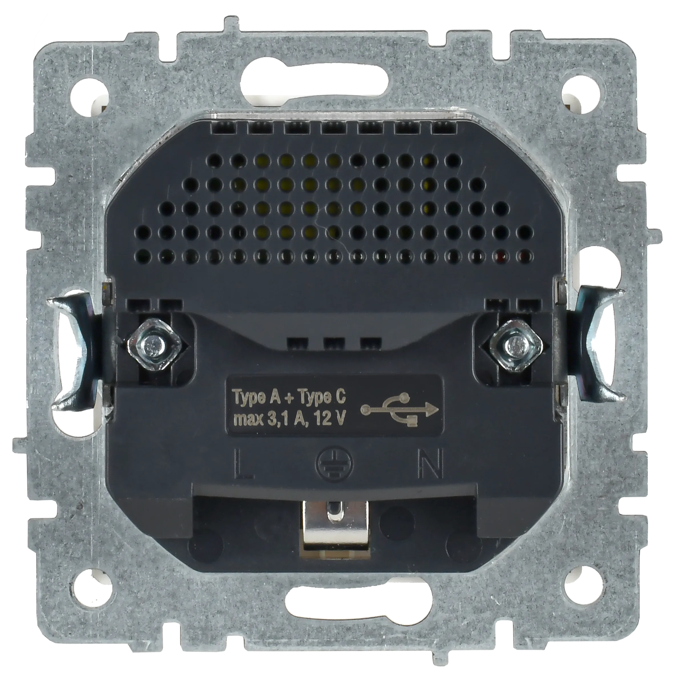 BRITE Розетка 1-местная с заземлением с защитными шторками 16А с USB A+C 18Вт РЮш11-1-БрБ белый IEK - Фото 6