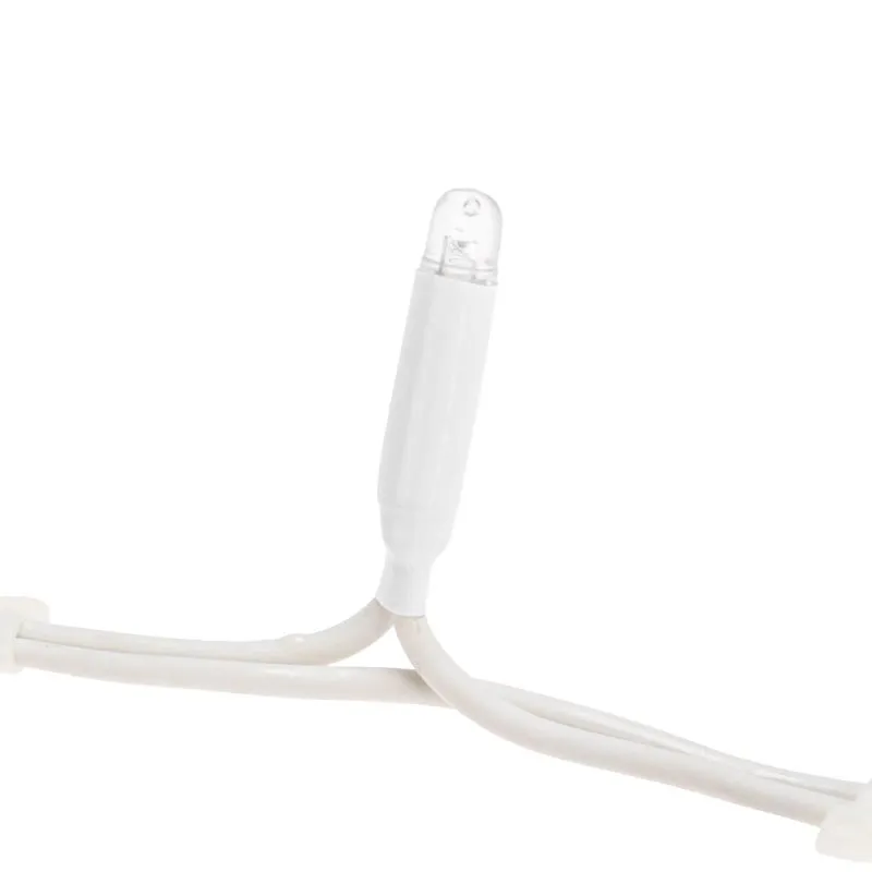 Гирлянда Светодиодный Дождь 2х3м, постоянное свечение, белый провод КАУЧУК, 230 В, диоды БЕЛЫЕ (шнур - Фото 4