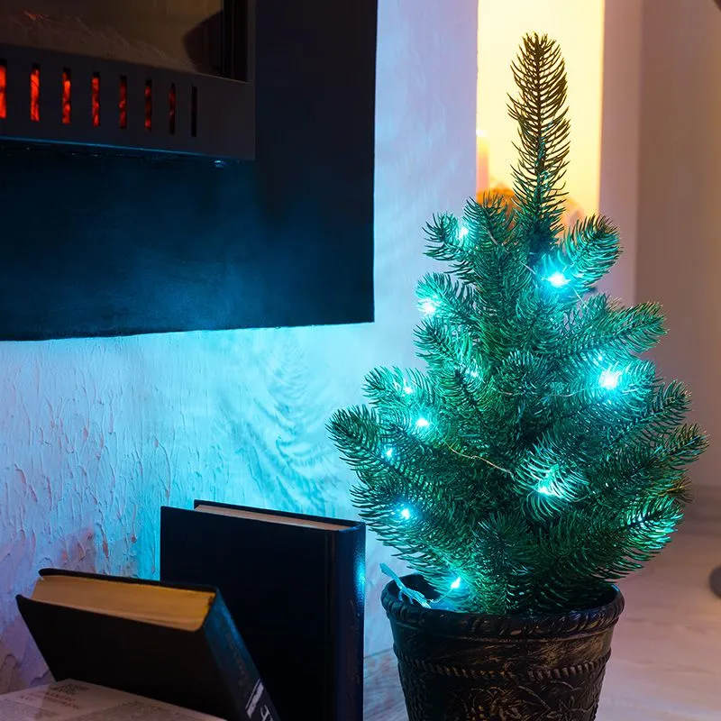 Елочка 45см в пластиковом горшке, Литая - Фото 4