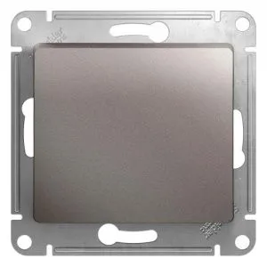 Кнопка нажимная 1-кл. СП Glossa 10А IP20 (сх. 1) 10AX механизм платина SE GSL001215 454477
