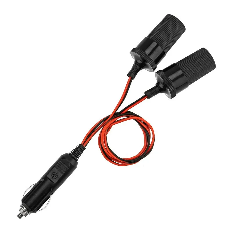 Разветвитель автоприкуривателя, 2 гнезда, шнур REXANT