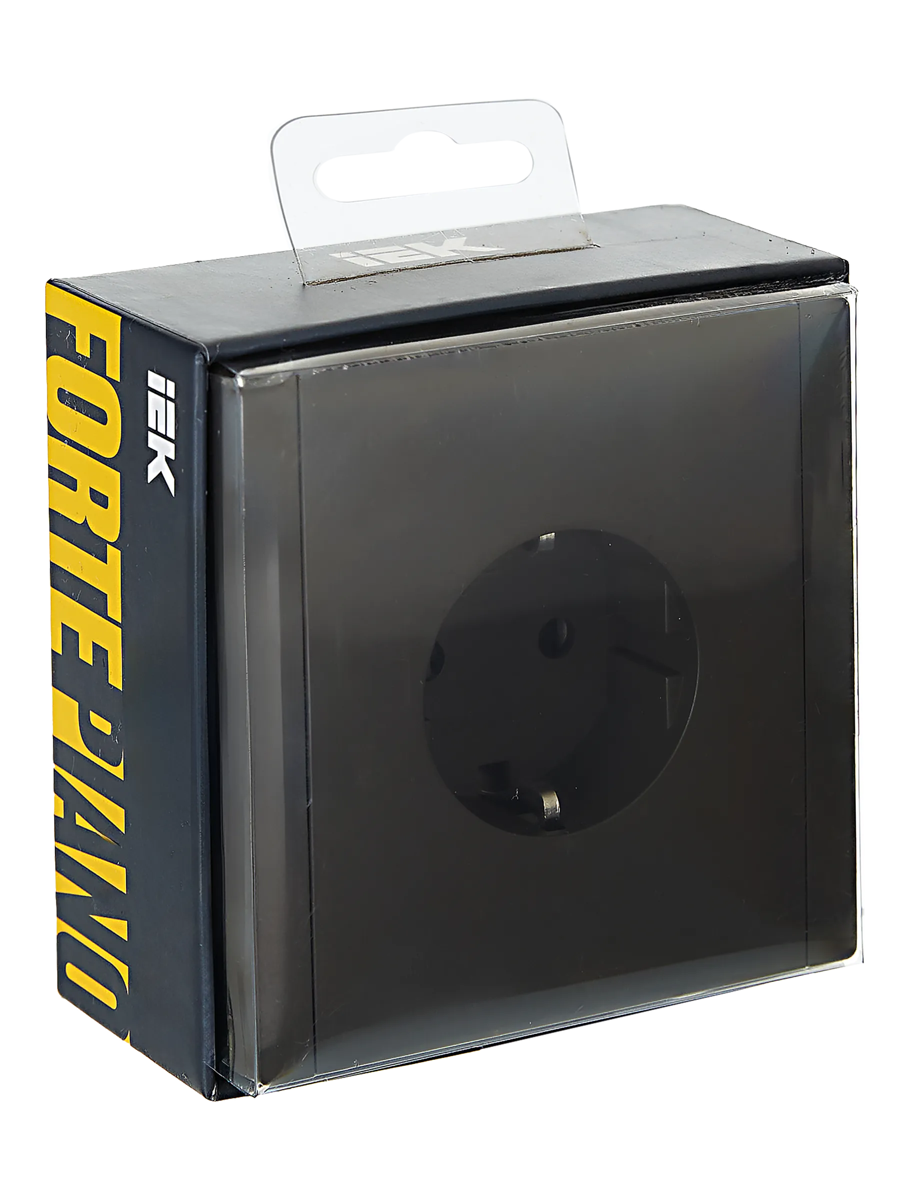 FORTE&PIANO Розетка 1-местная с заземлением с защитными шторками безвинтовое крепление 16А FP313 серый IEK - Фото 2