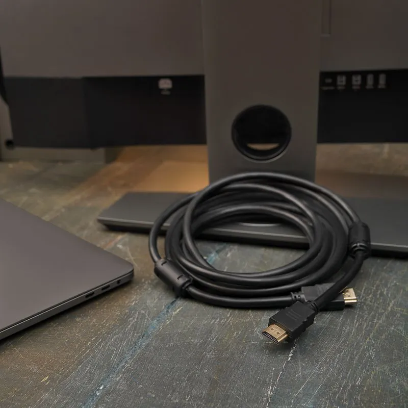 Шнур HDMI - HDMI, 3м, с ферритами, Gold REXANT - Фото 2