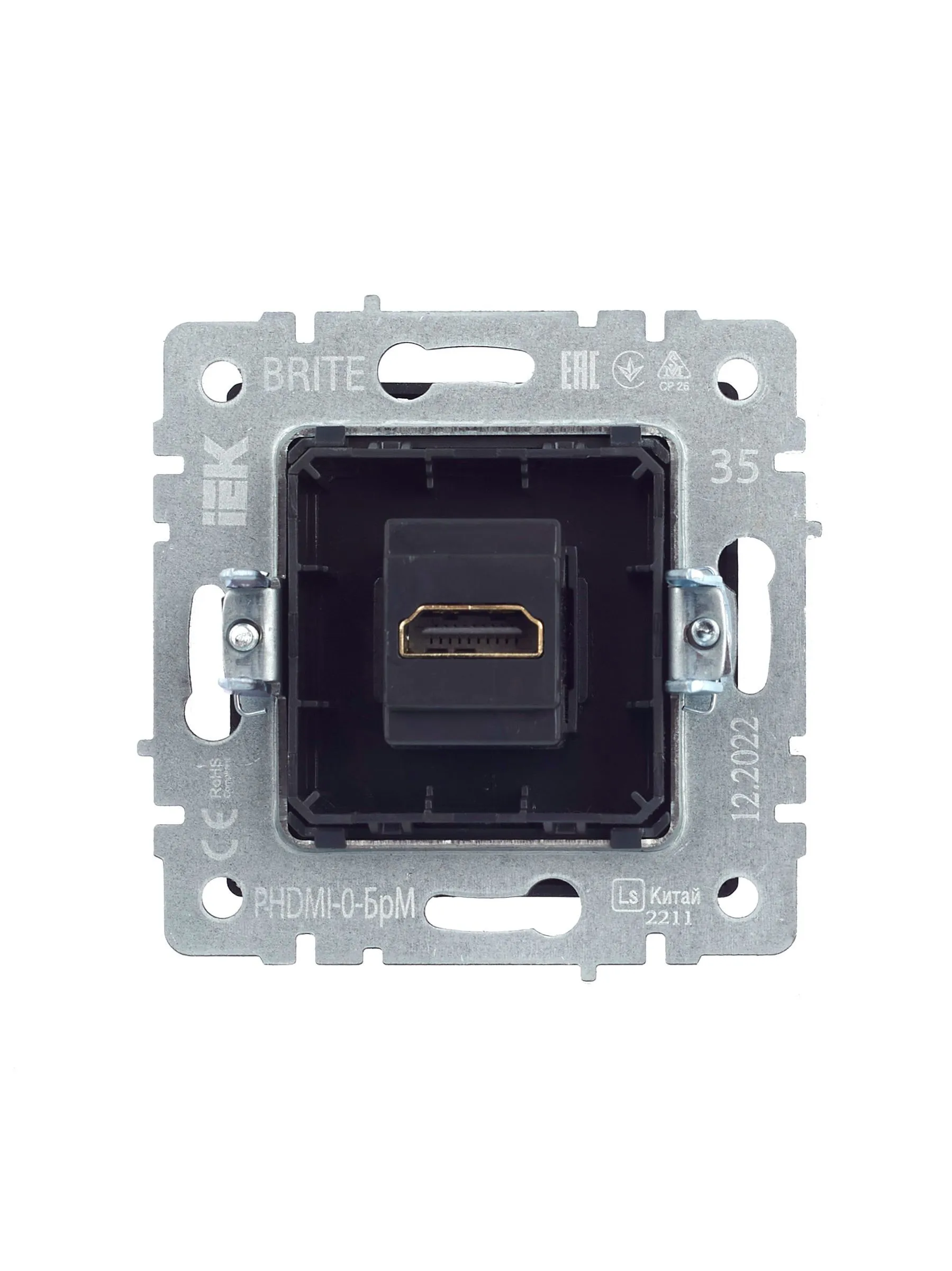 BRITE Розетка HDMI РHDMI-0-БрМ маренго IEK - Фото 8