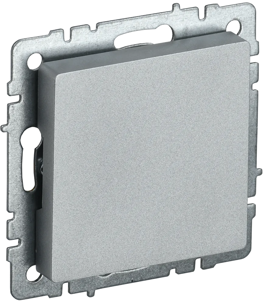 BRITE Заглушка с суппортом МЗ10-БрА алюминий IEK BR-PL10-K47