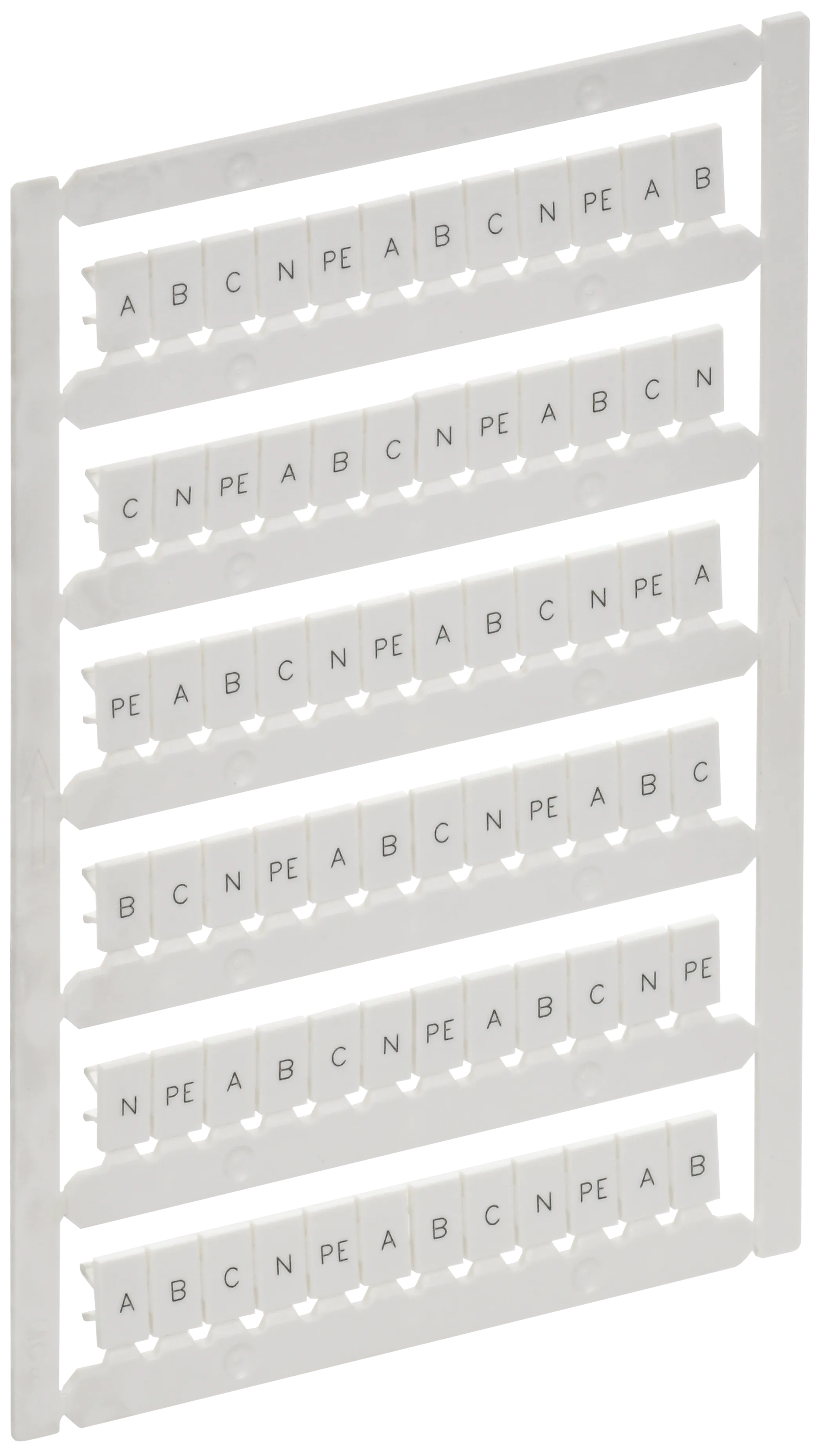ARMAFIX Маркер для CTS/CP 4мм2 с символами "A; B; C; N; PE" IEK AF-CT10D-M-004-21