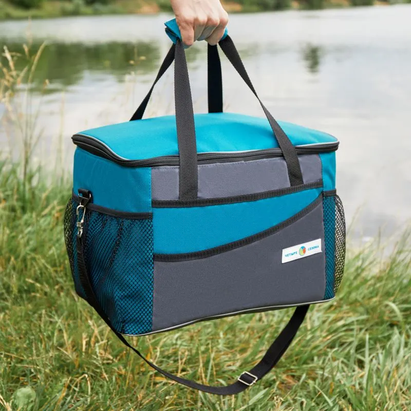 Сумка-холодильник (термосумка) 20л, 2 слоя утепления ЧЕТЫРЕ СЕЗОНА - Фото 4