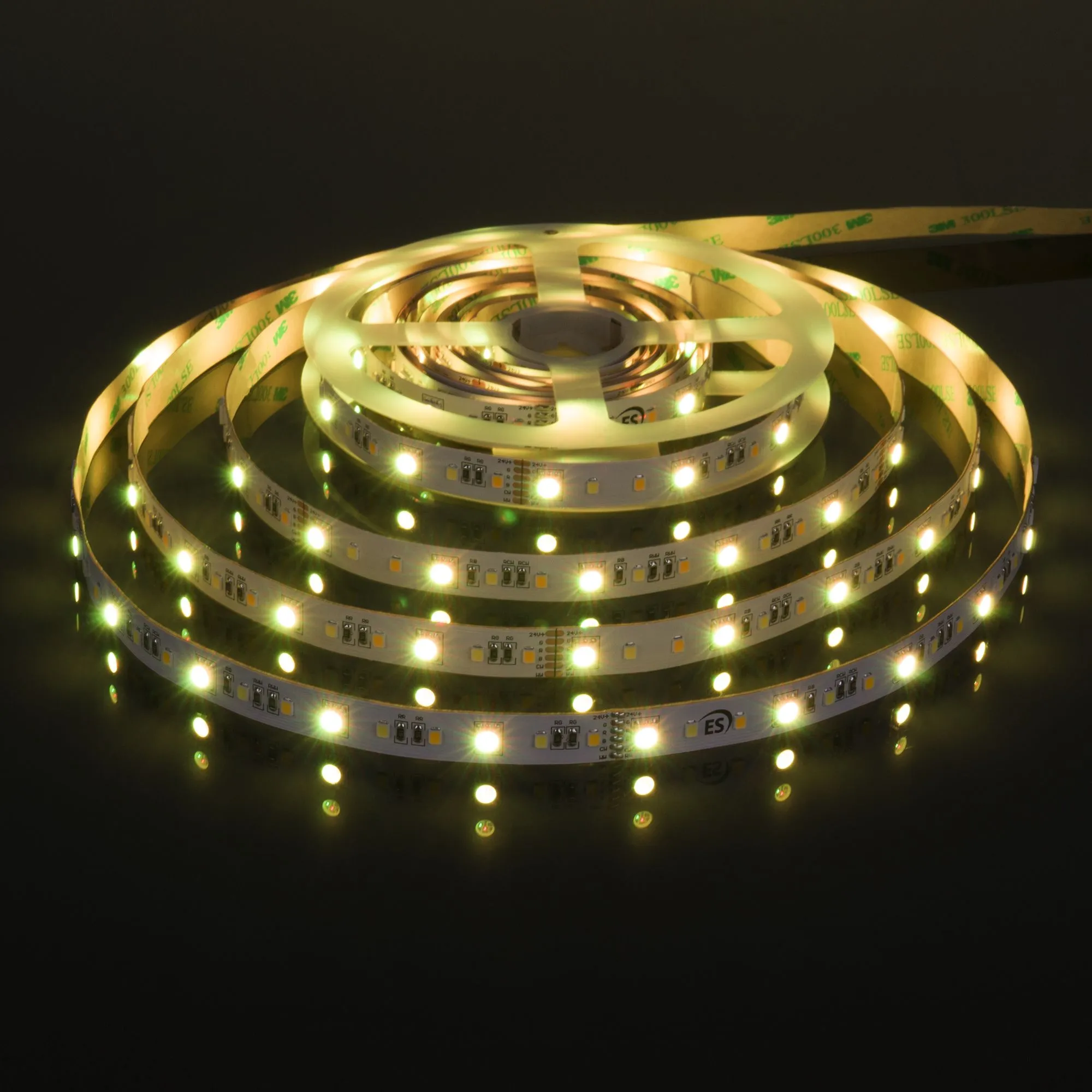Лента светодиодная 24V 16W 90Led 5050+2835+2835 IP20 MIX RGB/теплый белый/холодный белый, 5м Elektro - Фото 6