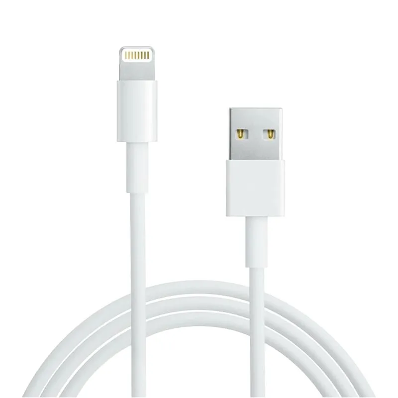 Кабель USB-A – Lightning для Apple, 2,4А, 1м, ПВХ, белый, REXANT 18-1121