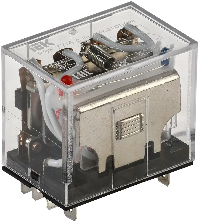 Реле РЭК77/4(LY4) с индикацией 10А 230В AC IEK