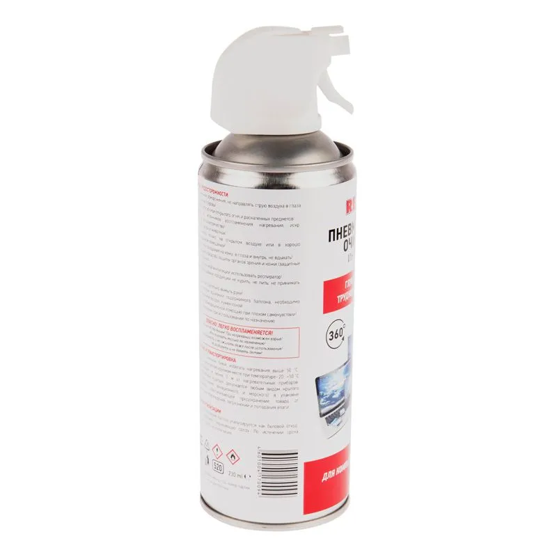 Пневматический очиститель (Сжатый воздух) DUST OFF, 520мл (230мл), аэрозоль, инверторный REXANT - Фото 4