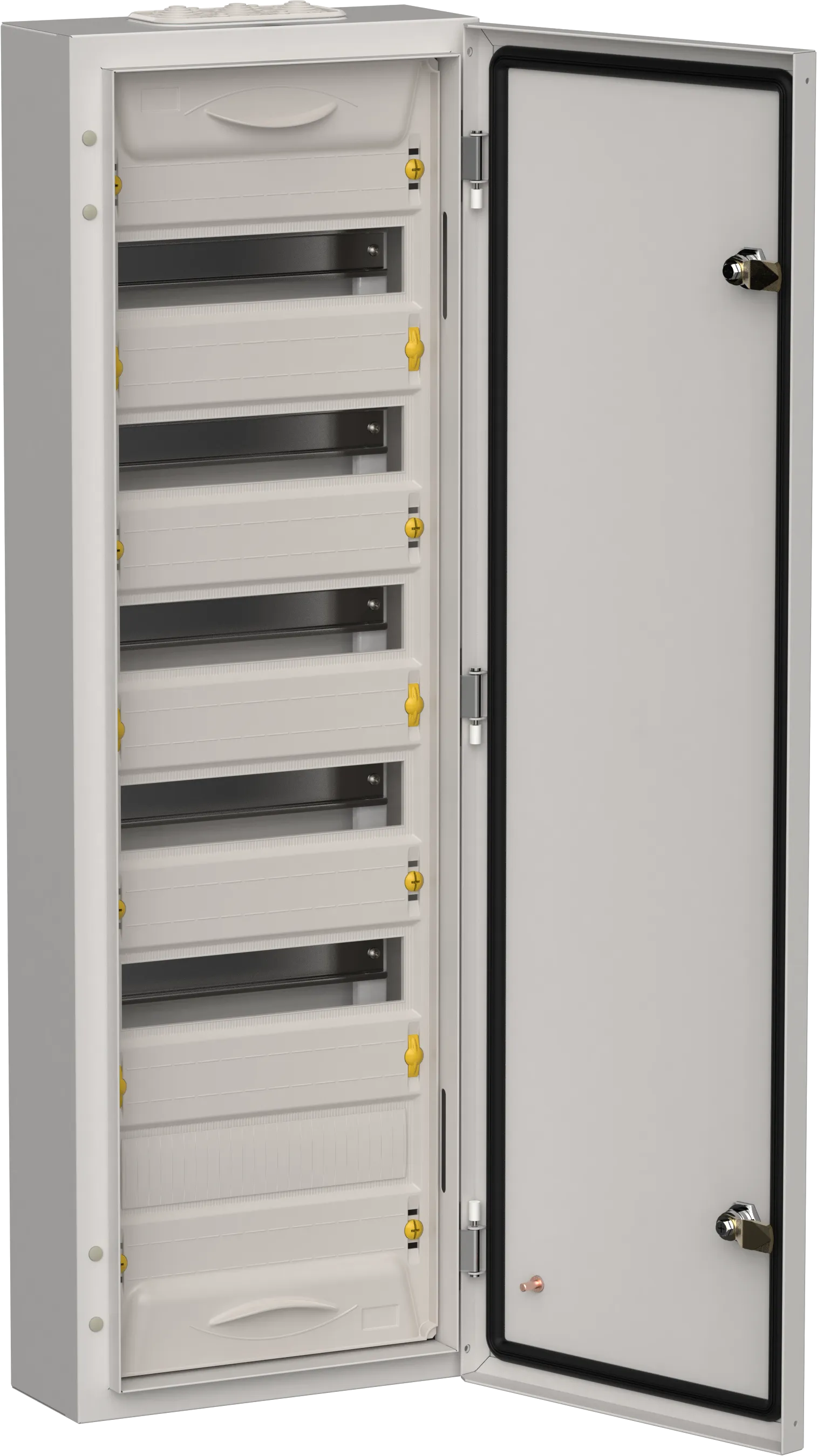 TITAN 5 Корпус металлический ЩРн-72 (1х72) 960х310х140мм IP54 серый (одна дверь) IEK