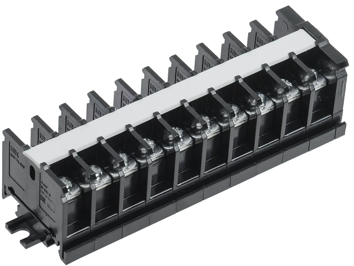 Блок зажимов наборный БЗН TK-030 4мм2 30А на DIN-рейку 10 пар IEK