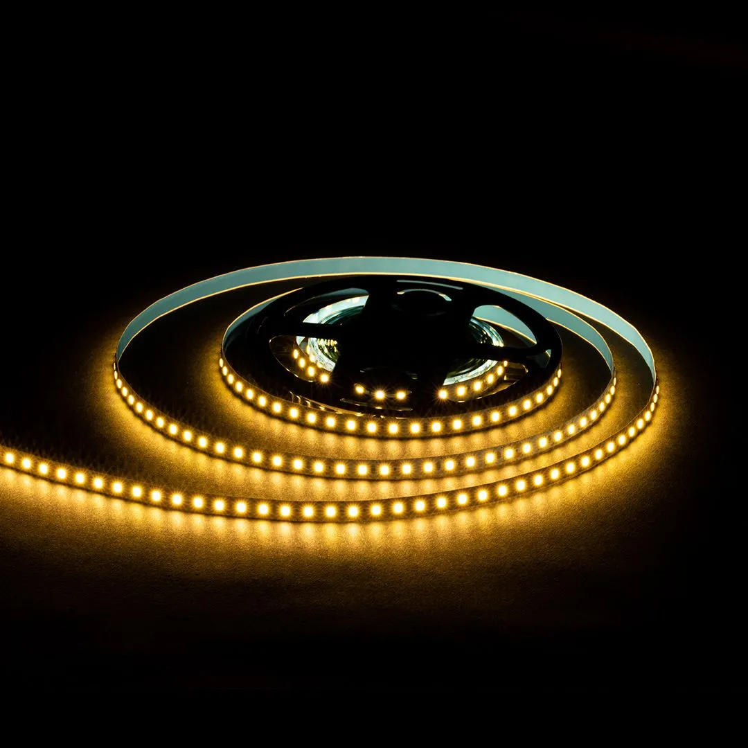 Светодиодная лента 12В, 9,6Вт/м, smd2835, 120д/м, IP20, 7Лм/чип, ширина подложки 8мм, 5м, т/б, 3000К