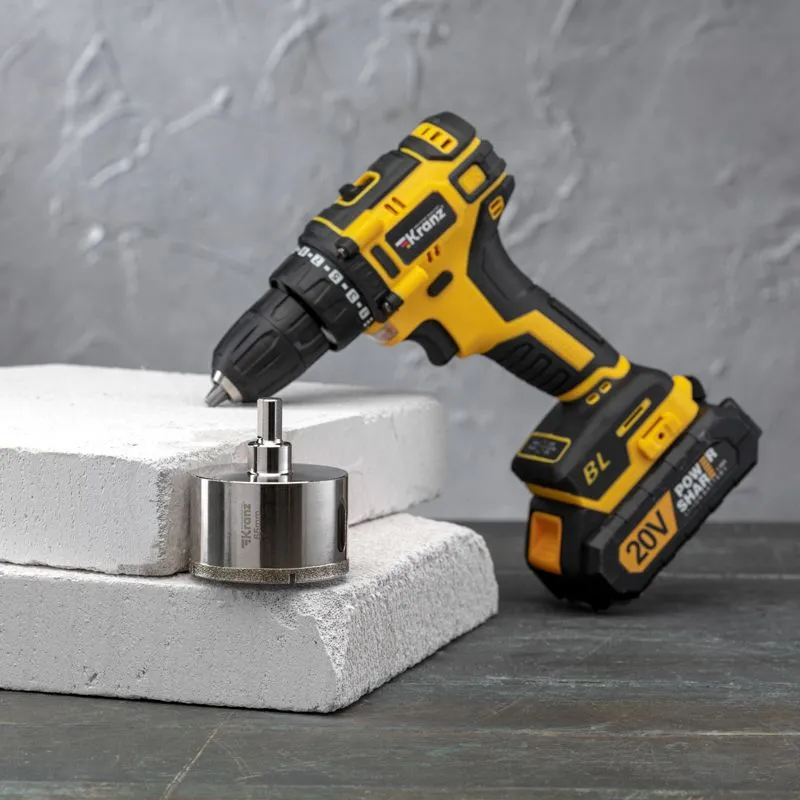 Коронка алмазная 65мм по керамограниту с центровочным сверлом KRANZ - Фото 2