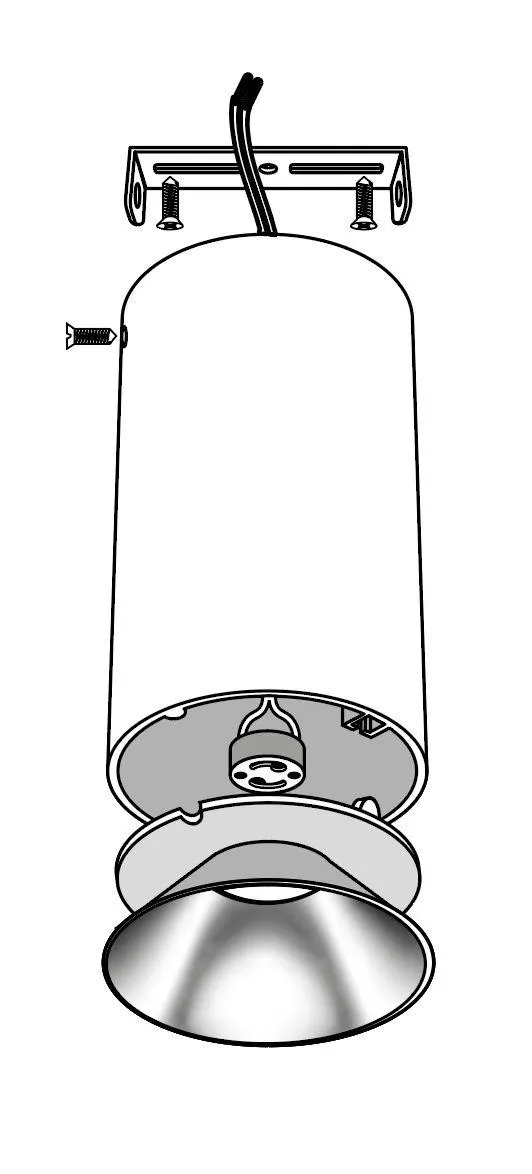 Светильник светодиодный накладной PDL-R 14080 GU10 белый/черный 230V IP20 Jazzway - Фото 4