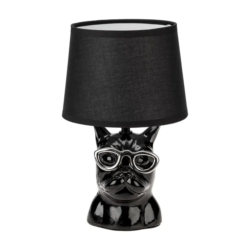 Светильник декоративный настольный МОБИ "Бульдог", с цоколем Е14, 40Вт, цвет черный REXANT - Фото 2