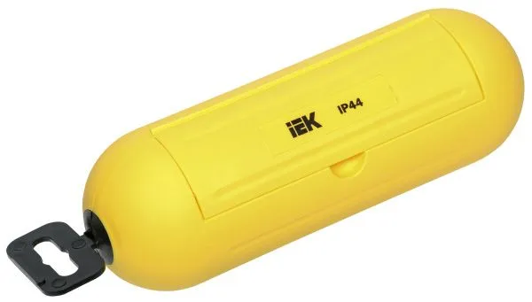 Бокс для защиты кабельного соединения IP44 желтый IEK WBX10-44-K05
