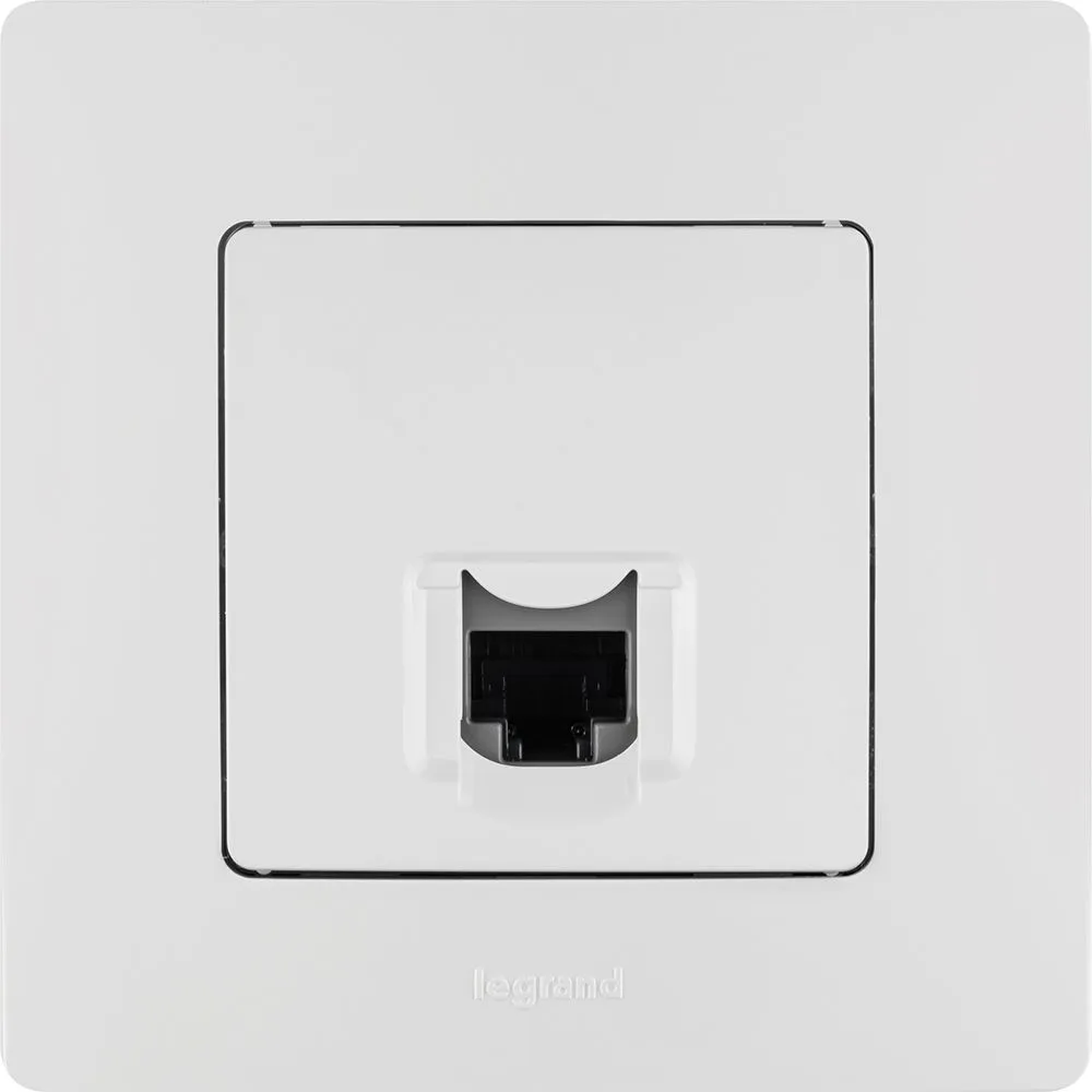 ETIKA Розетка компьютерная RJ45 категория 5Е UTP белый - Фото 2