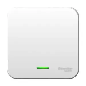 Выключатель 1-кл. ОП Blanca 6А IP20 (сх. 1) 250В с подсветкой с металлич. пластиной бел. SE BLNVA061121 1210436