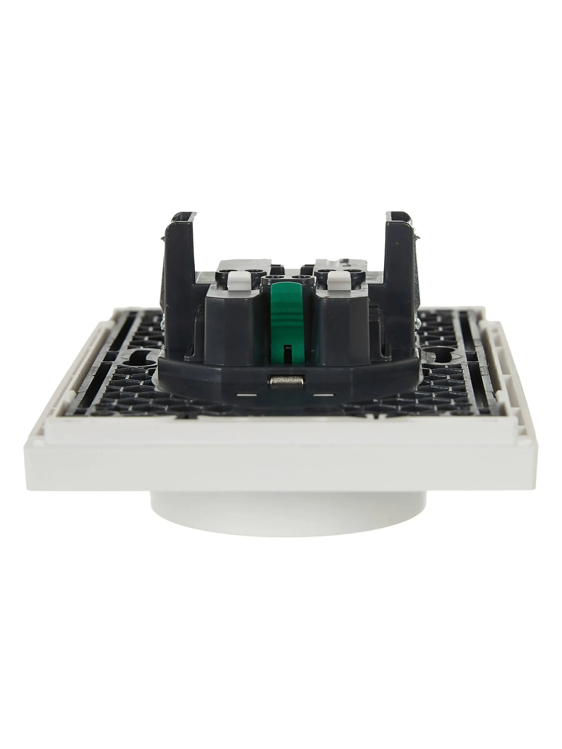 FORTE&PIANO Розетка 2-местная с заземлением без защитных шторок безвинтовое крепление 16А FP224 белый IEK - Фото 3