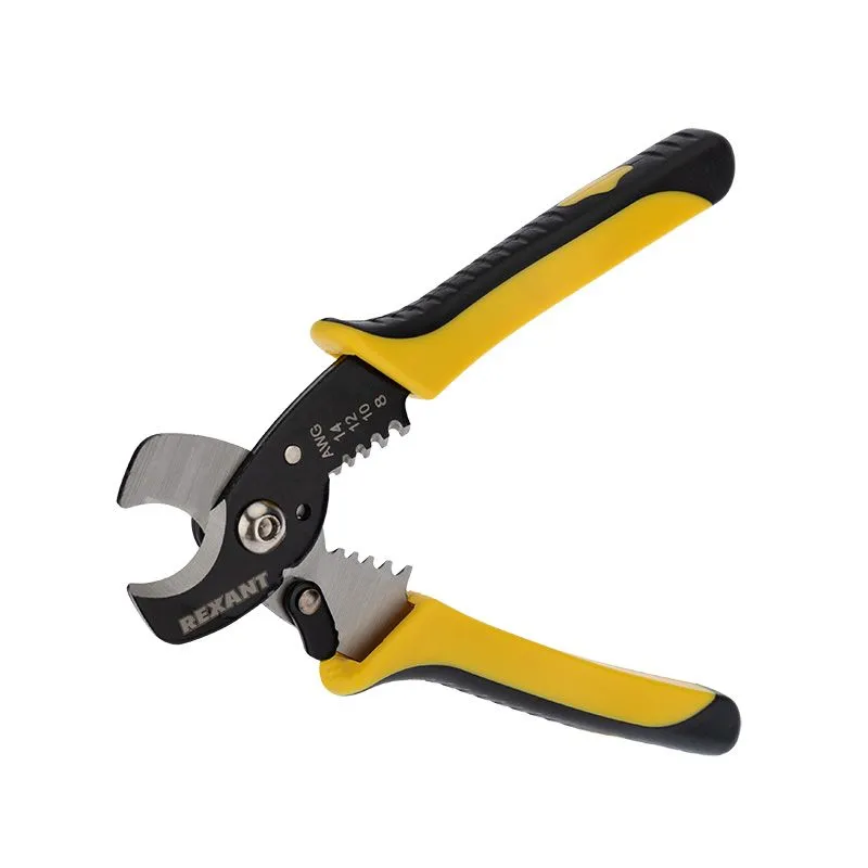 Кабелерез HT-50A МАСТЕР диаметр до 13,5мм, с функцией зачистки кабеля 0,5-6мм² REXANT - Фото 2