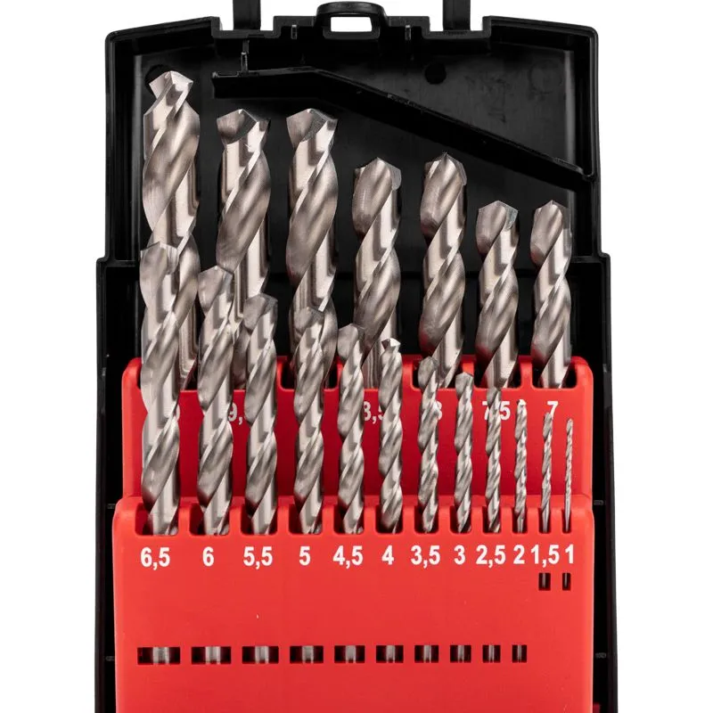 Набор сверл по металлу, 1-10мм (через 0,5мм), Р6М5, цилиндрический хвостовик, 19 шт. KRANZ - Фото 3