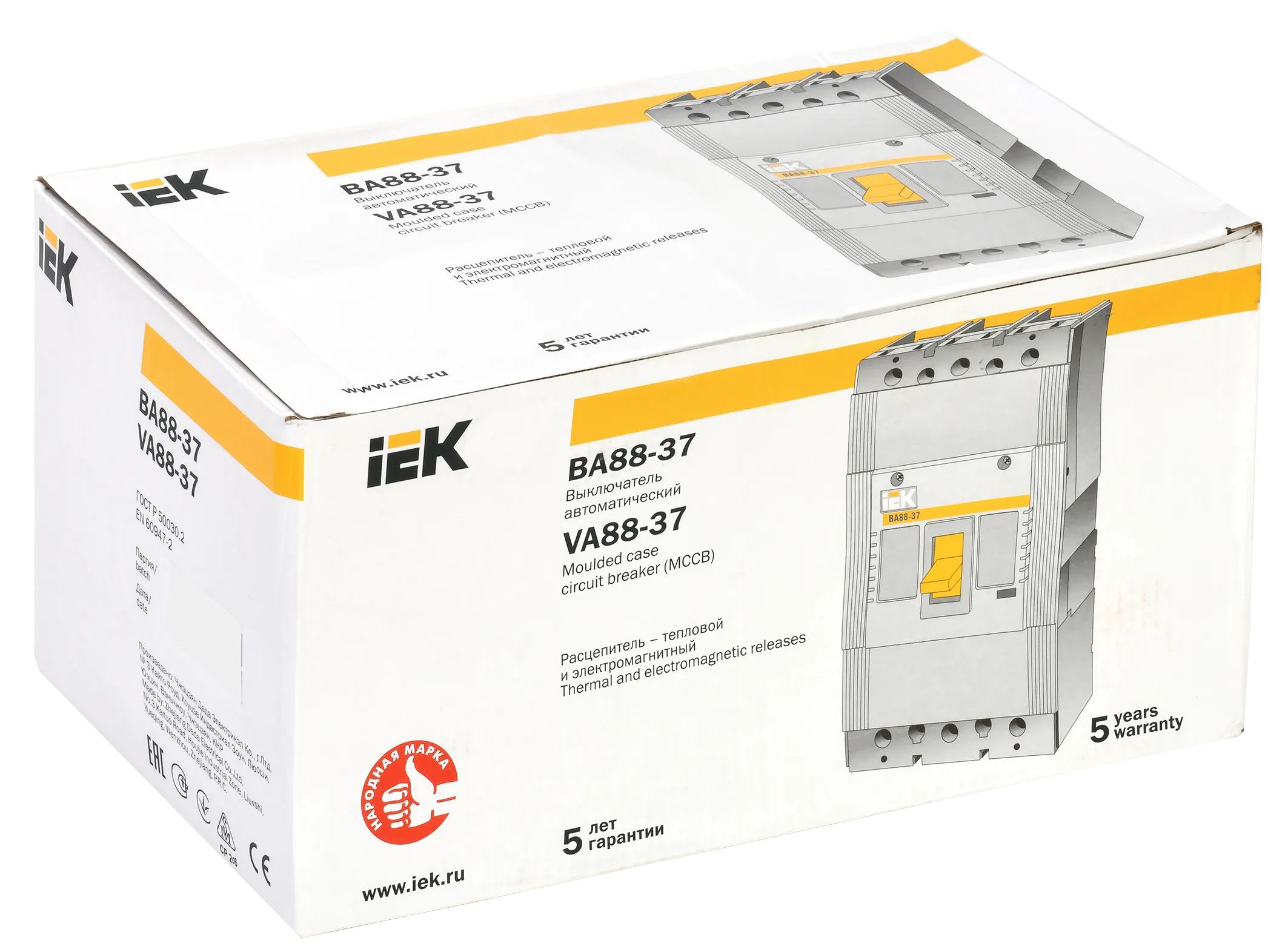 Выключатель автоматический ВА88-37 3Р 315А 35кА IEK - Фото 2