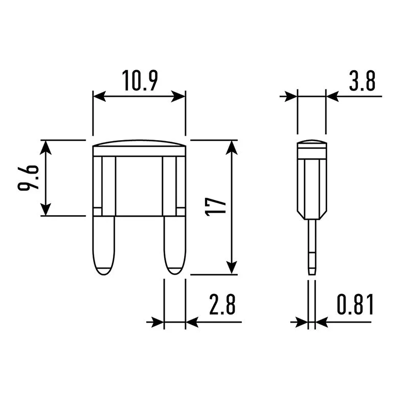 Предохранитель автомобильный Мини, 15А REXANT - Фото 2