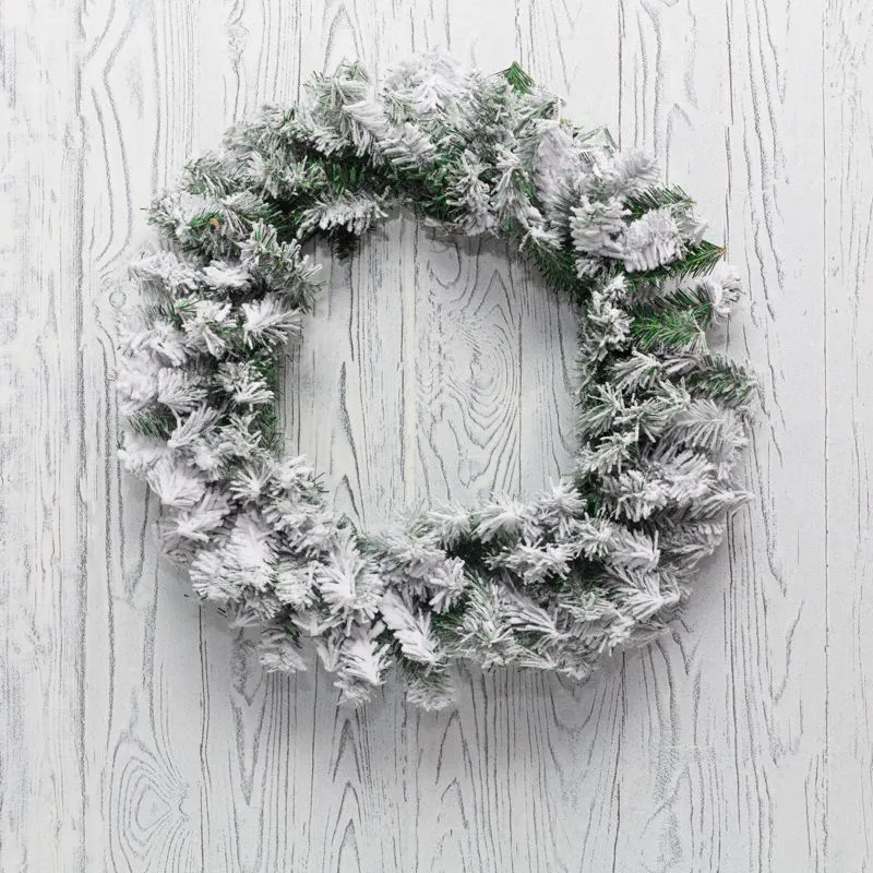 Заснеженный еловый венок NEON-NIGHT Ø 60 см, ПВХ 307-148