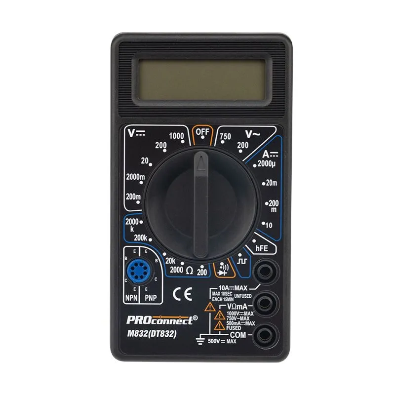 Портативный мультиметр M832 (DT832) PROconnect - Фото 3