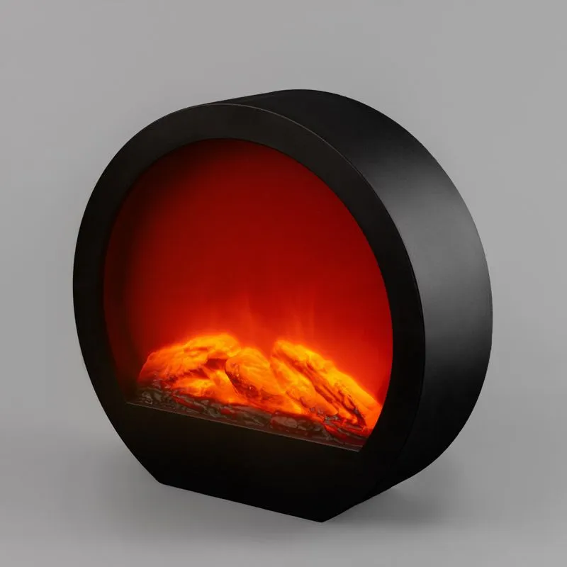 Светодиодный камин Лаунж с эффектом живого огня 35,3х12,4х33,7 см, с адаптером питания и батарейками 4 х АА (не в комплекте) NEON-NIGHT