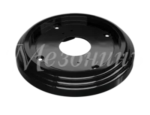 Рамка одноместная пластиковая, D 92x14 мм, цвет - черный, серия УСАДЬБА, ТМ МЕЗОНИНЪ GE30701-05