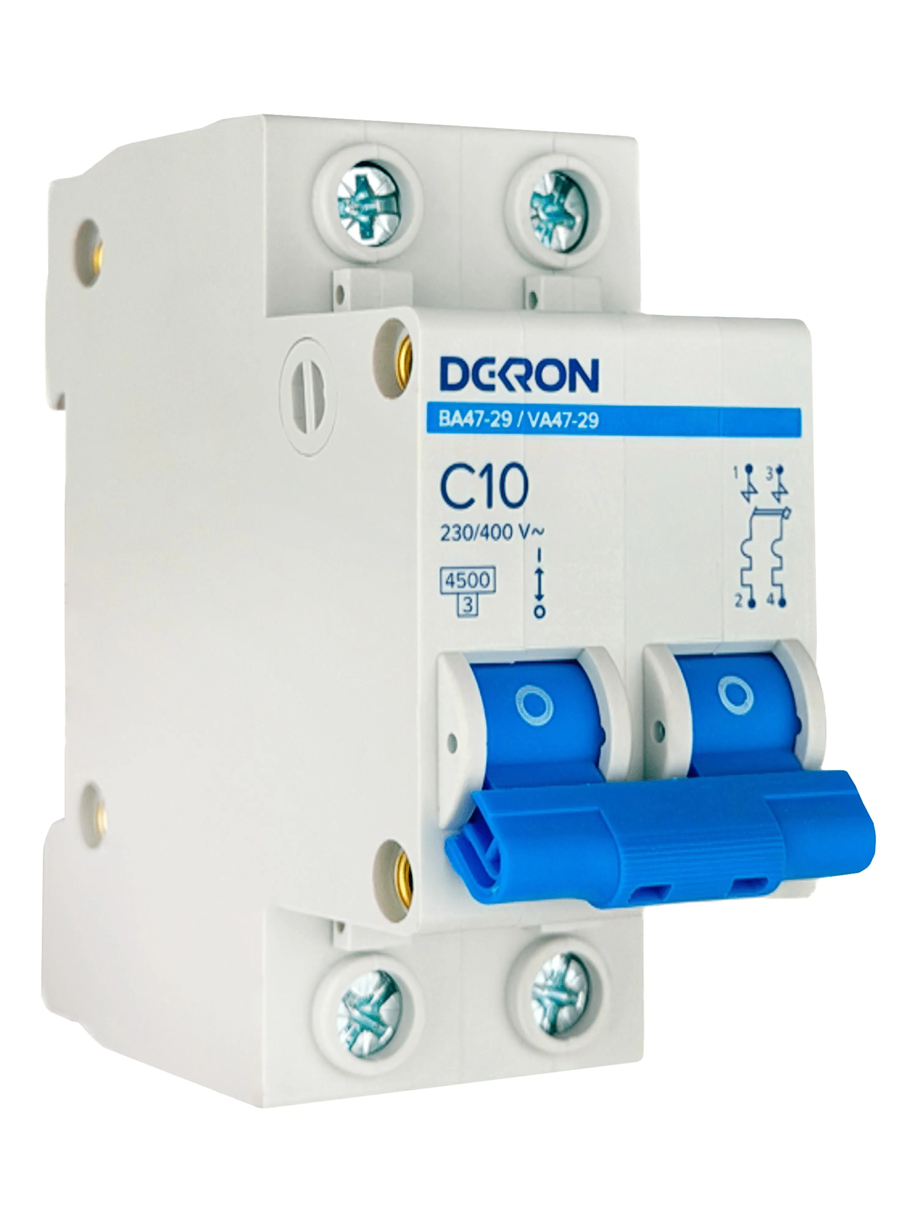 Автоматический выключатель ВА47-29 2P С10A 4,5кА - Фото 3