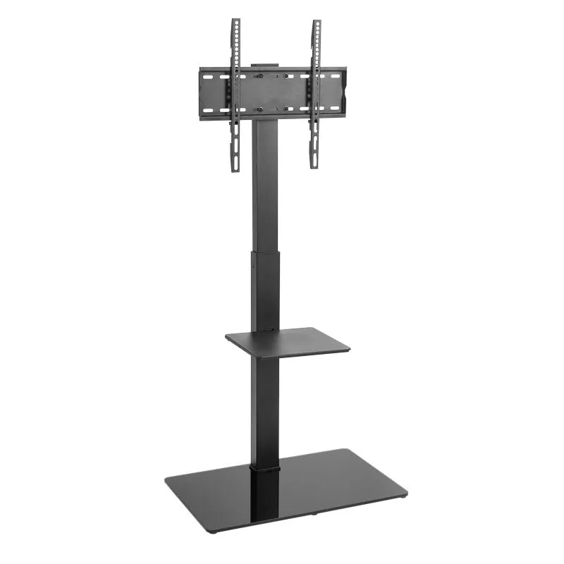 Напольная стойка с кронштейном для телевизора 32"-55", с дополнительной полкой для медиаоборудования, серия PROFI REXANT