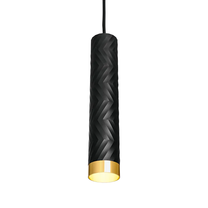 Подвесной светильник WOLTA WSL-GU10/P09BG IP20 под лампу GU10 Чёрный/золото LINEA D55x280 1/20 - Фото 3