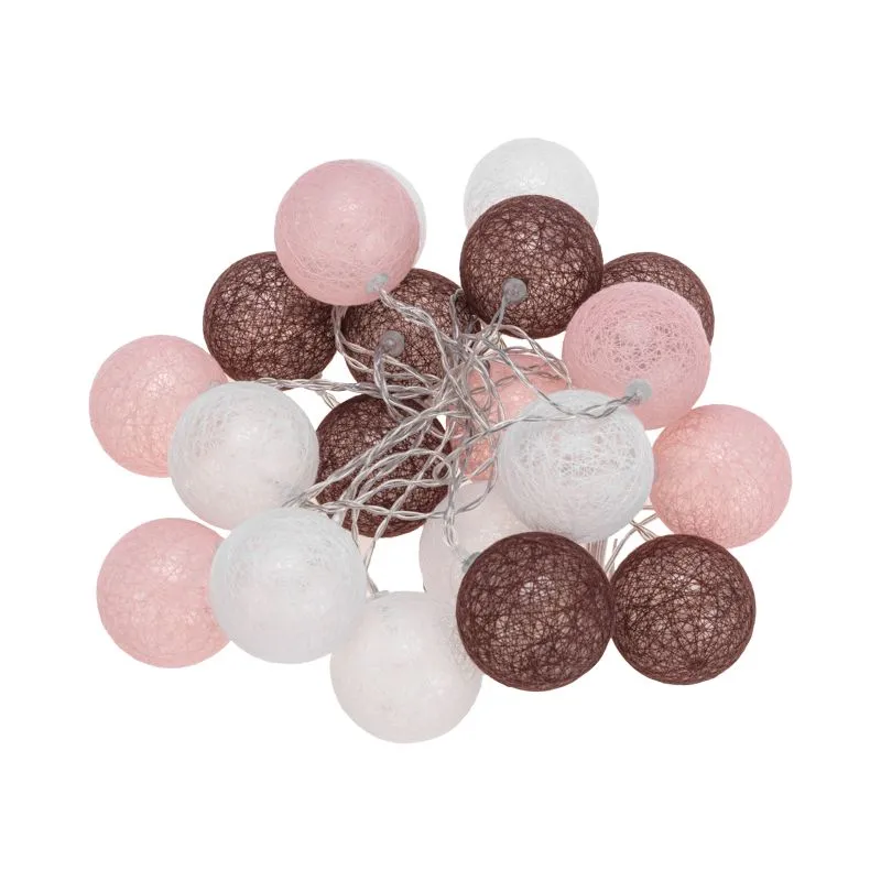 Тайские фонарики Вельвет 3,5 м, 20 LED, прозрачный ПВХ, теплый белый, питание USB NEON-NIGHT - Фото 2