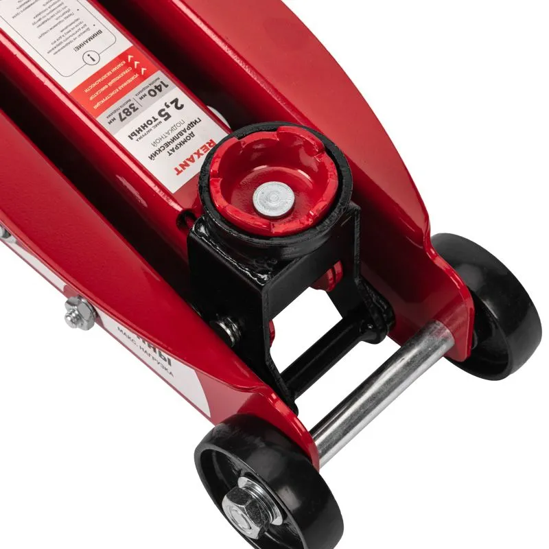 Домкрат гидравлический подкатной 2,5т с фиксатором REXANT - Фото 5