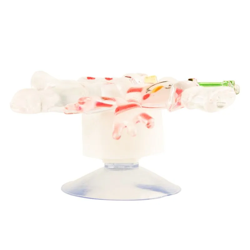 Снеговик с подарком RGB на присоске - Фото 5