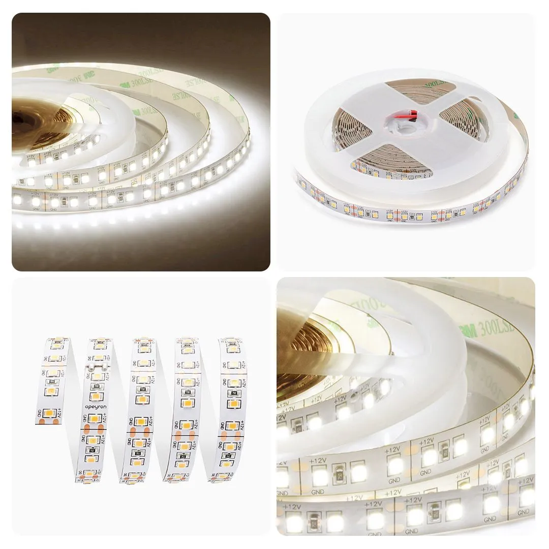 Лента светодиодная СТ smd2835 120д/м 12В 4000К IP20 5м Apeyron - Фото 8