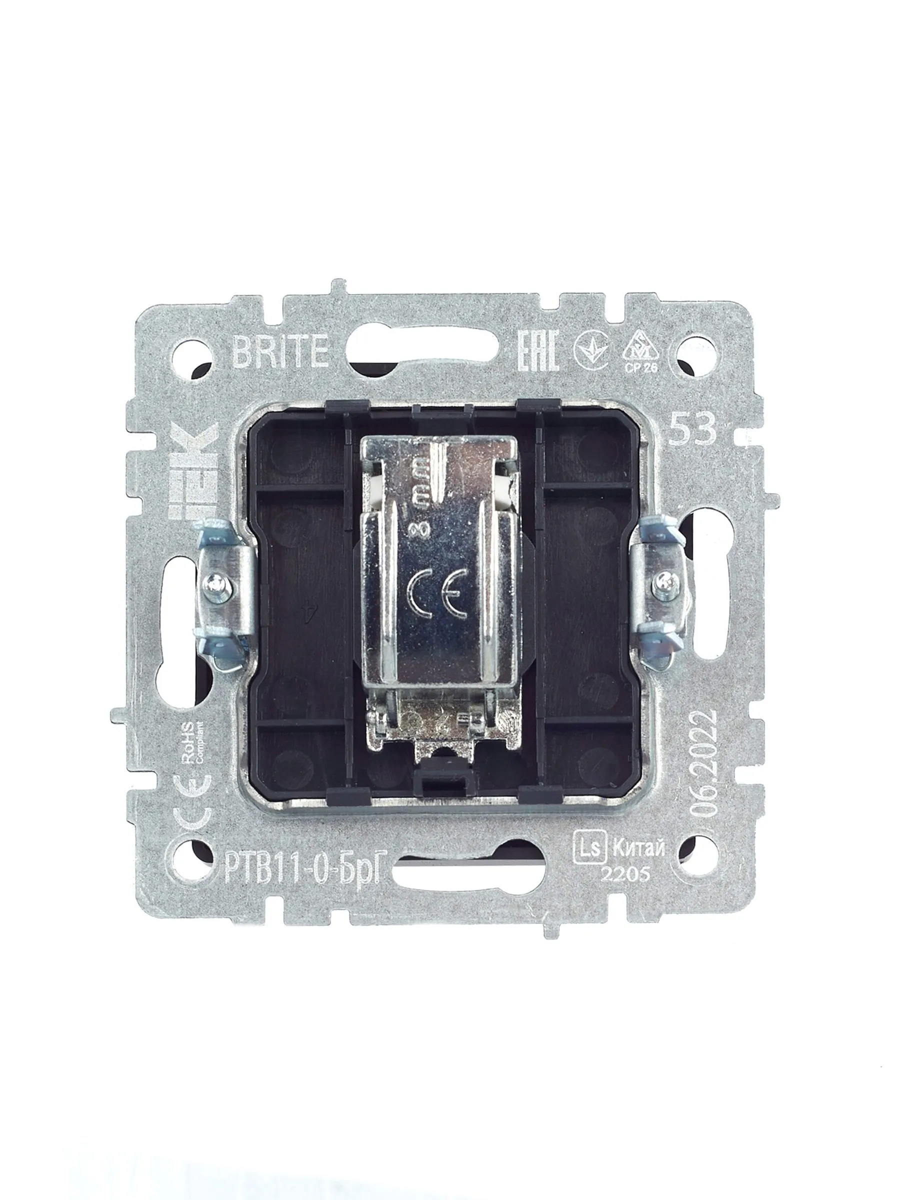 BRITE Розетка TV оконечная РТВ11-0-БрГ графит IEK - Фото 5