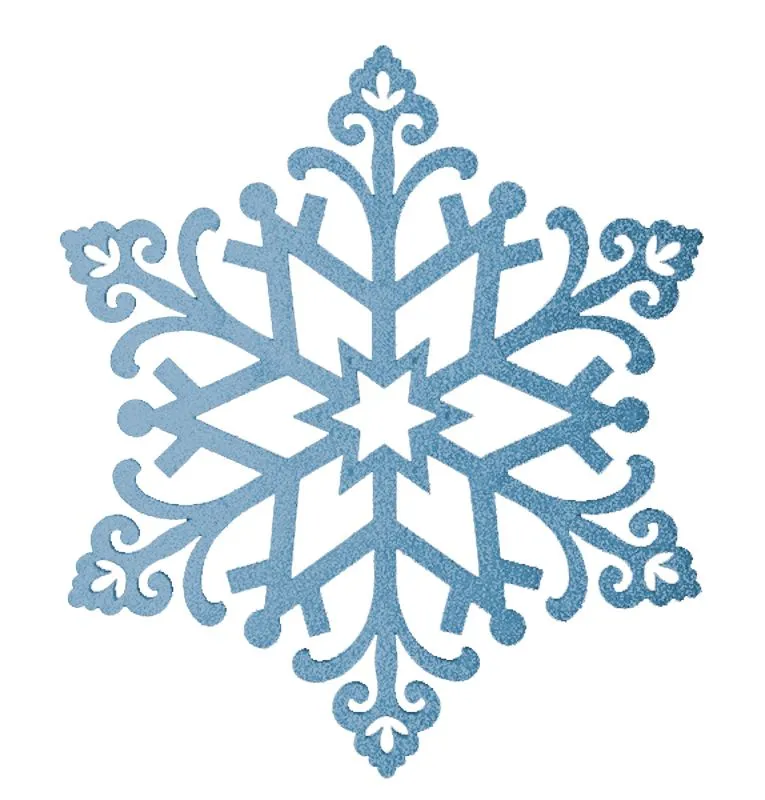 Елочная фигура Снежинка Снегурочка, 81 см, цвет голубой 502-378