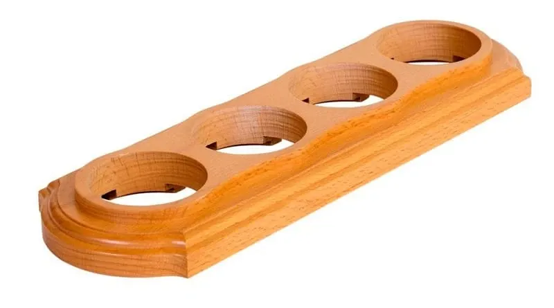 Рамка  четырехместная "Элегант" , цвет - без тонировки, ТМ "МезонинЪ" GE70704-00