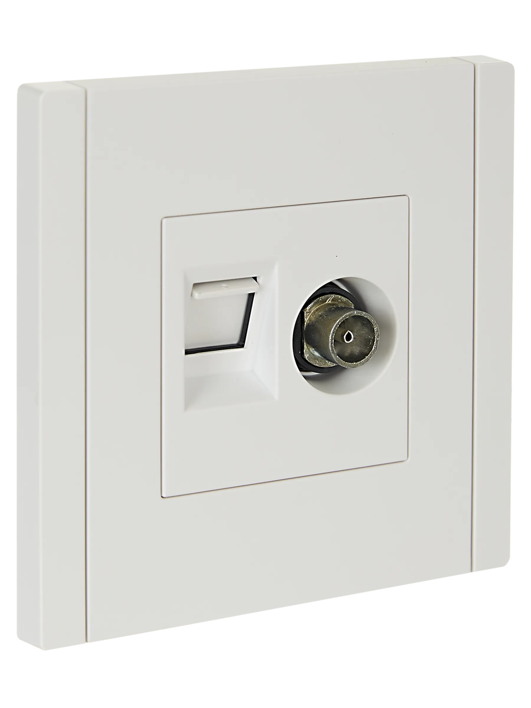 FORTE&PIANO Розетка двойная TV+RJ45 кат.5E FP236 белый IEK FP-AK20-1-K01