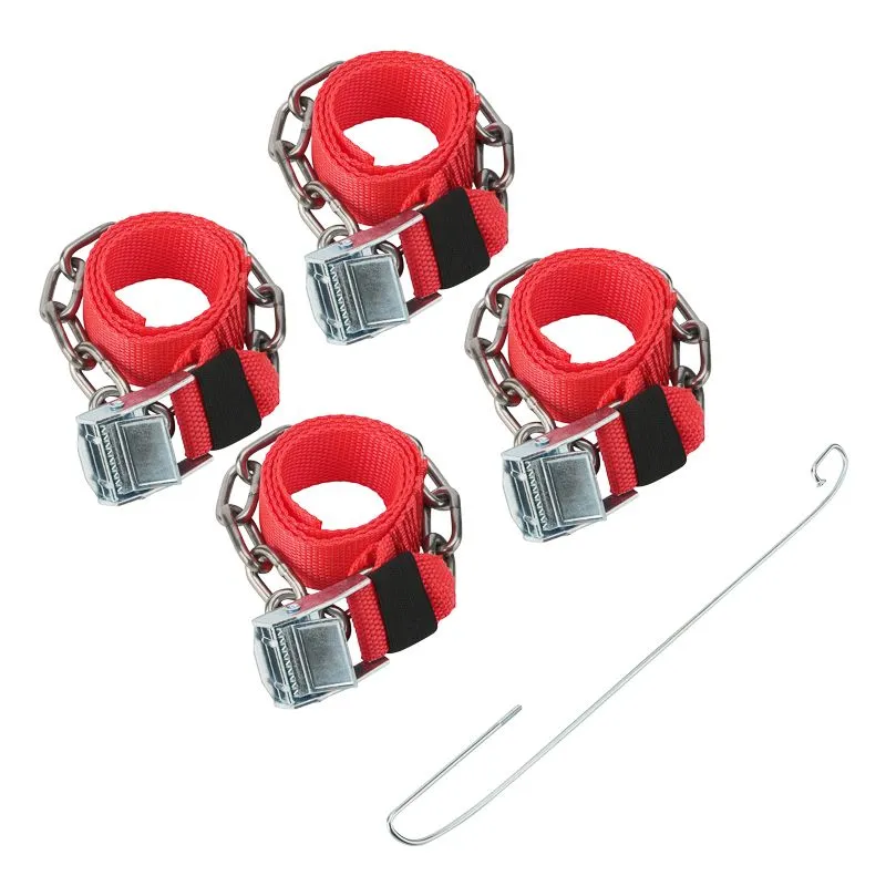 Цепи (браслеты) противоскольжения для легковых автомобилей, однорядные, 4 шт. REXANT